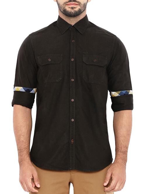green cotton casual shirt - 12406577 - Very Small Image - 1