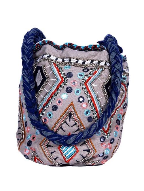 multi cotton embellished potli - 12409847 - Very Small Image - 1