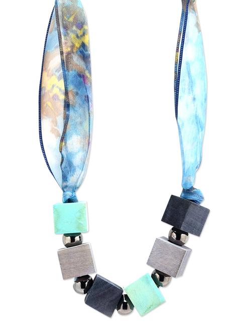 multi wood short necklace - 12411405 - Very Small Image - 1