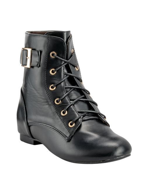 black leatherette boots - 12412354 - Very Small Image - 1