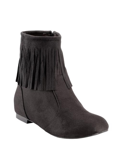 black suede ankle boot - 12412398 - Very Small Image - 1