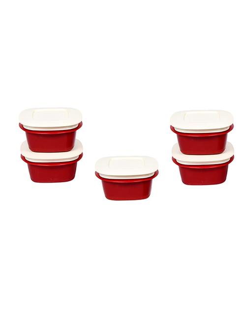 cutting edge veggie fresh refrigerator storage, set of 5, 1500ml, blossom red - 12413251 - Very Small Image - 1