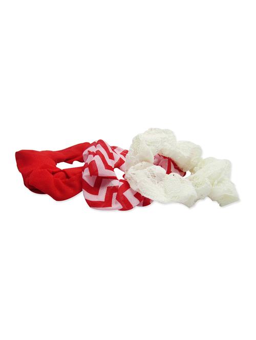 set of 3 red, white and striped rubber band - 12413497 - Very Small Image - 1
