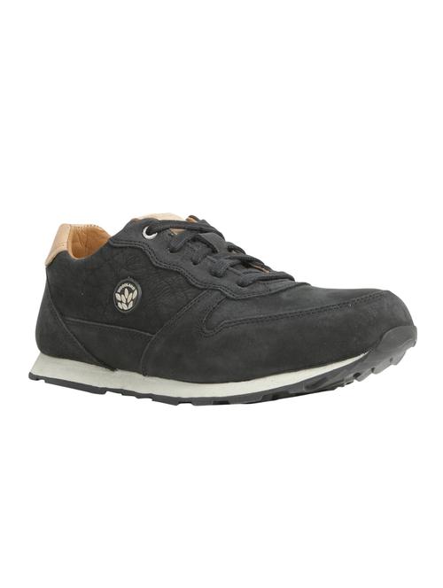 black leather sport shoes - 12414417 - Very Small Image - 1