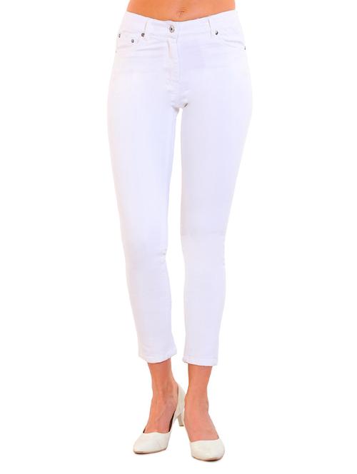 white cotton jeans - 12414576 - Very Small Image - 1