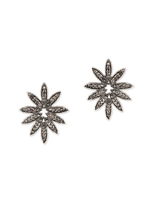 Silver embellished metal earrings - 12414788 - Very Small Image - 1