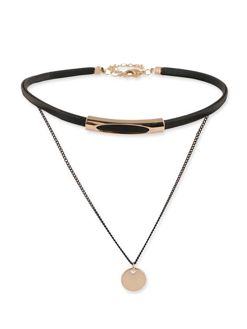 Layered Black Embellished Choker - 12414804 - Very Small Image - 1