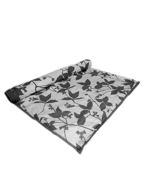 always plus single flower gray cotton dohar/quilt - 12420192 - Very Small Image - 1