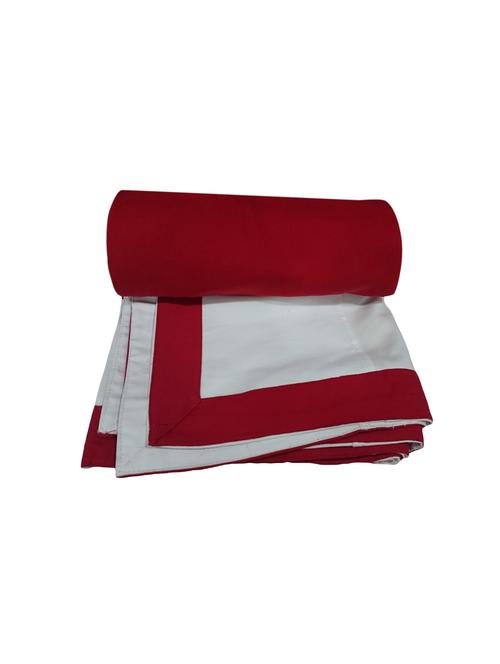 always plus single plain red cotton dohar/quilt - 12420193 - Very Small Image - 1