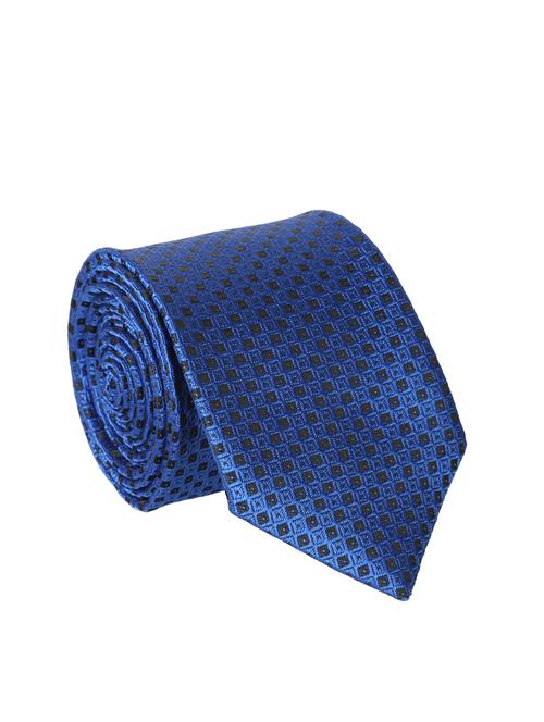 blue polyester woven tie - 12421521 - Very Small Image - 1