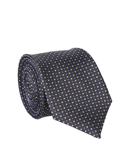 brown polyester woven tie - 12421534 - Very Small Image - 1