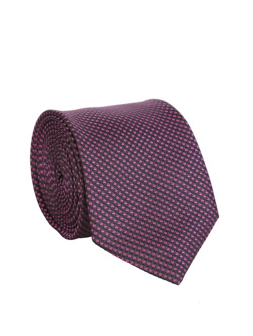 black polyester woven tie - 12421546 - Very Small Image - 1