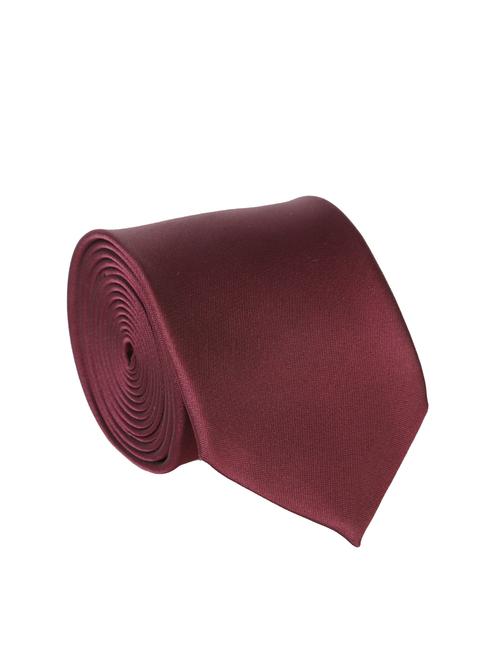 maroon polyester woven tie - 12421562 - Very Small Image - 1