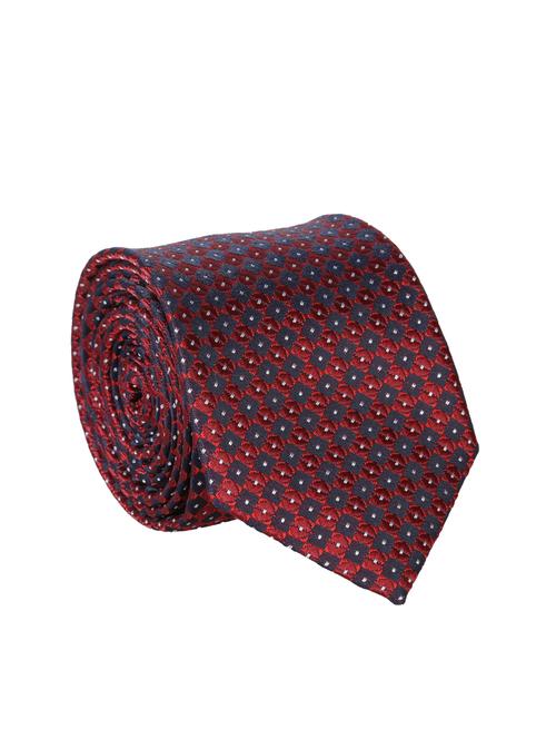 red polyester woven tie - 12421582 - Very Small Image - 1