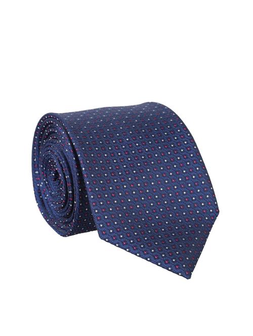 blue polyester woven tie - 12421583 - Very Small Image - 1