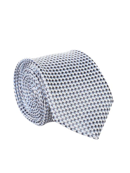 beige polyester woven tie - 12421603 - Very Small Image - 1
