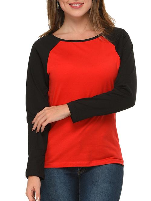 red cotton regular tshirt - 12421642 - Very Small Image - 1
