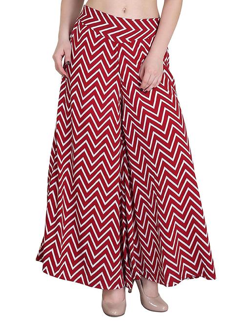 red crepe palazzos - 12421776 - Very Small Image - 1