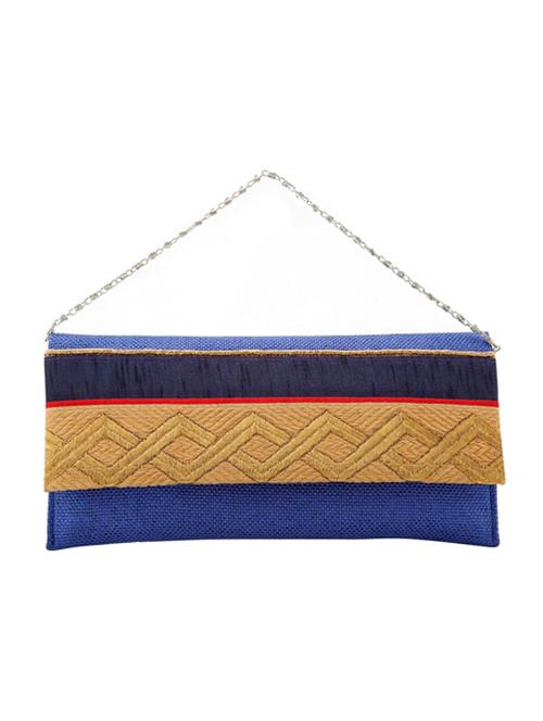 multi jute textured clutch - 12421941 - Very Small Image - 1