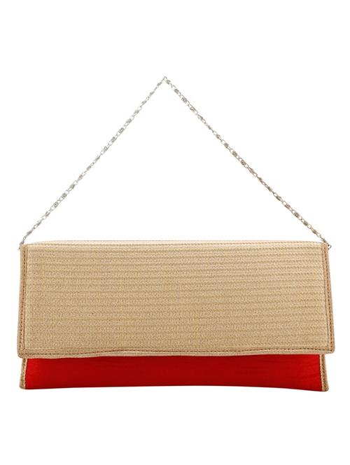 multi silk textured clutch cum sling - 12421951 - Very Small Image - 1