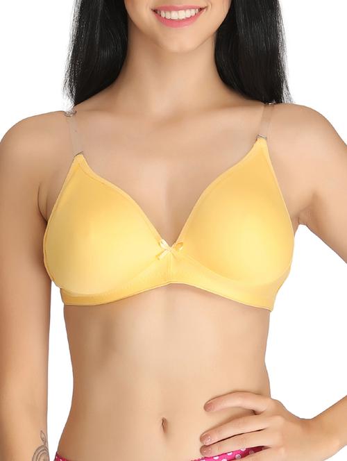 yellow cotton tshirt bra - 12422062 - Very Small Image - 1