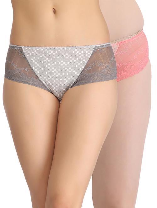 multi colored lace hipster panty - 12422105 - Very Small Image - 1