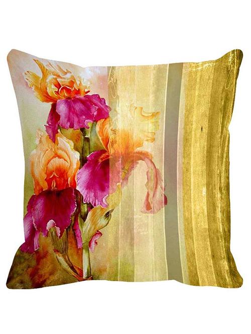 Leaf Designs Lemon Stripes Cushion Cover - 12422668 - Very Small Image - 1