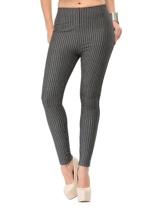 grey cotton jeggings - 12426140 - Very Small Image - 1