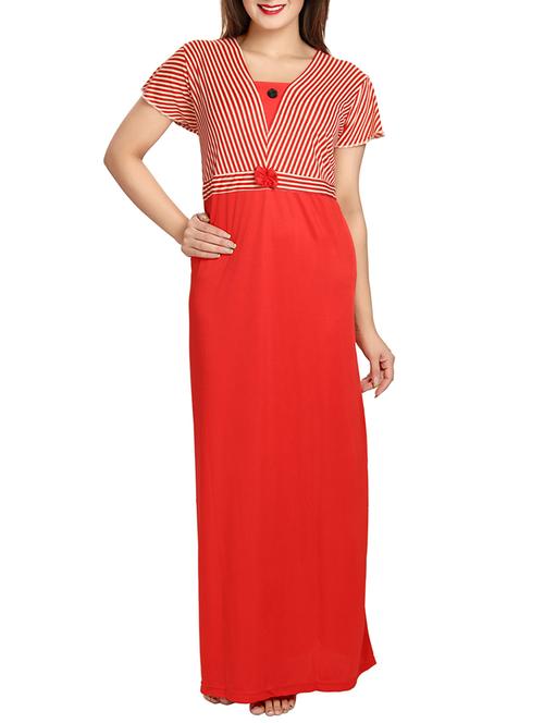 red striped satin gown - 12427877 - Very Small Image - 1