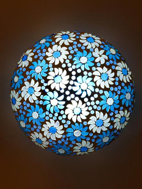 somil multicolor ceiling lamp decorative with colourfull chips & beads designe no_0066 - 12429261 - Very Small Image - 1