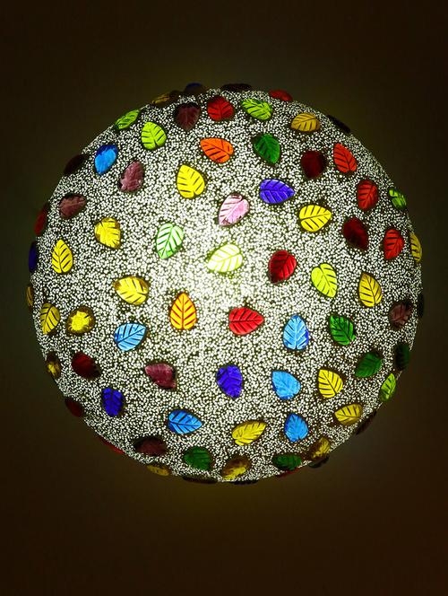 somil multicolor ceiling lamp decorative with colourfull chips & beads designe no_0067 - 12429272 - Very Small Image - 1