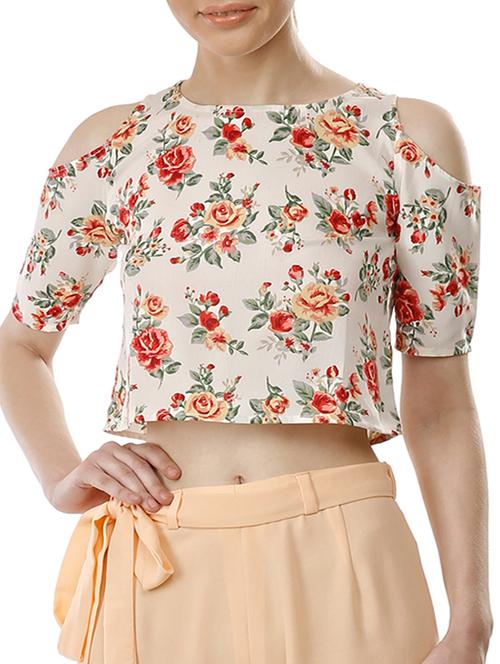 white crepe top - 12429495 - Very Small Image - 1