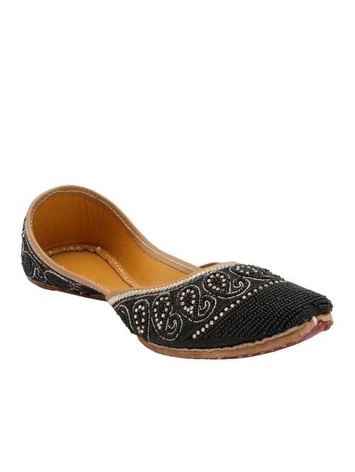 black slip on mojari - 12432326 - Very Small Image - 1