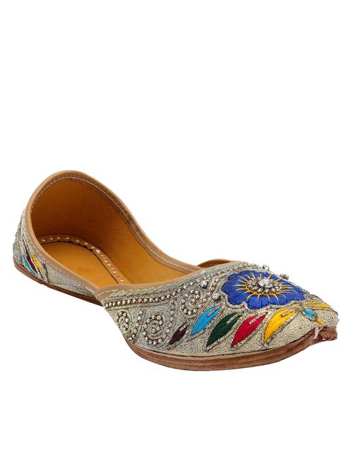 multi colored slip on mojari - 12432330 - Very Small Image - 1