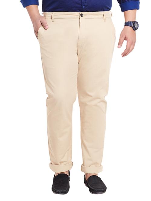 biege cotton chinos casual trouser - 12435770 - Very Small Image - 1