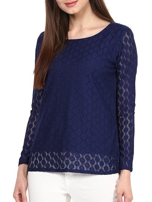 lace over-lay top - 12437434 - Very Small Image - 1