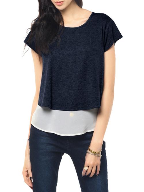 navy blue top - 12440922 - Very Small Image - 1