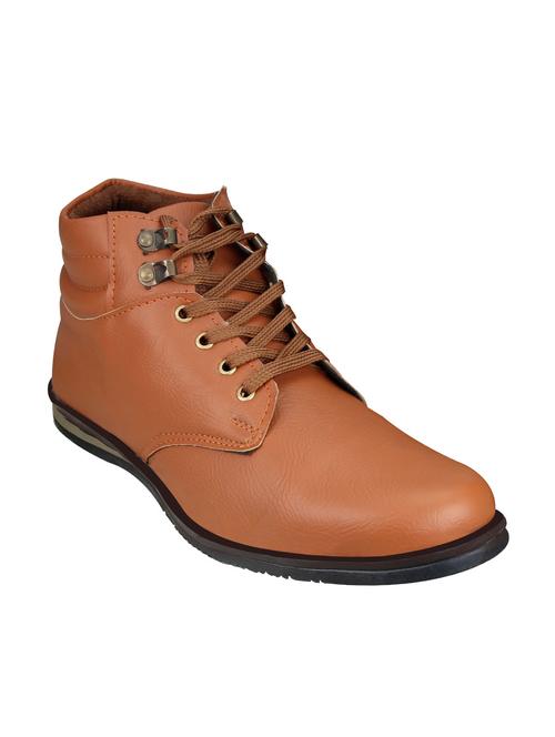 brown leatherette Low ankle boot - 12441158 - Very Small Image - 1