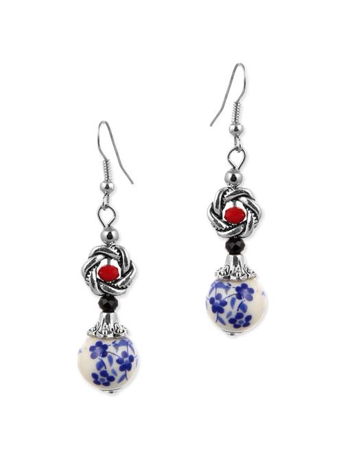 multi colored metal drop earring - 12442891 - Very Small Image - 1