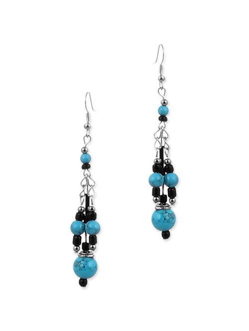 multi colored metal drop earring - 12442904 - Very Small Image - 1