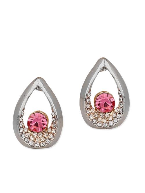 silver metal drop earring - 12443015 - Very Small Image - 1