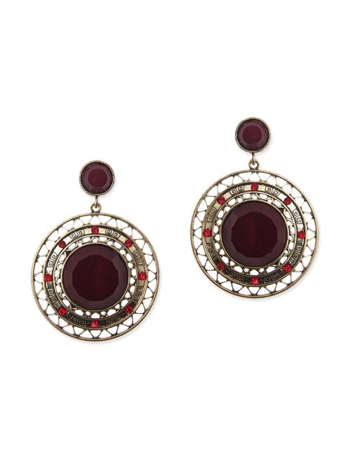 red metal drop earring - 12443088 - Very Small Image - 1
