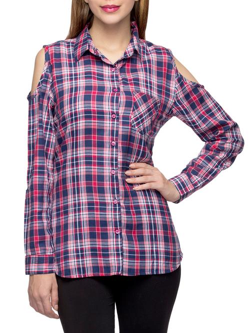 multicolored checkered cotton regular shirt - 12445608 - Very Small Image - 1