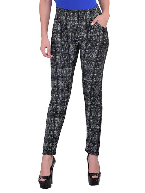 blue fleece jeggings - 12448005 - Very Small Image - 1