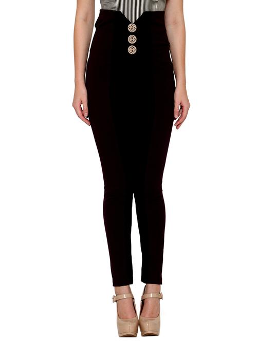 color block button detail trouser - 12449606 - Very Small Image - 1