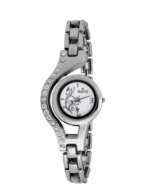 swisstyle white dial watch for women - 12450301 - Very Small Image - 1