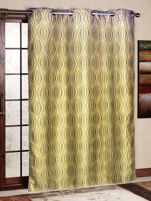 jacquard eyelet door curtain - 12451500 - Very Small Image - 1