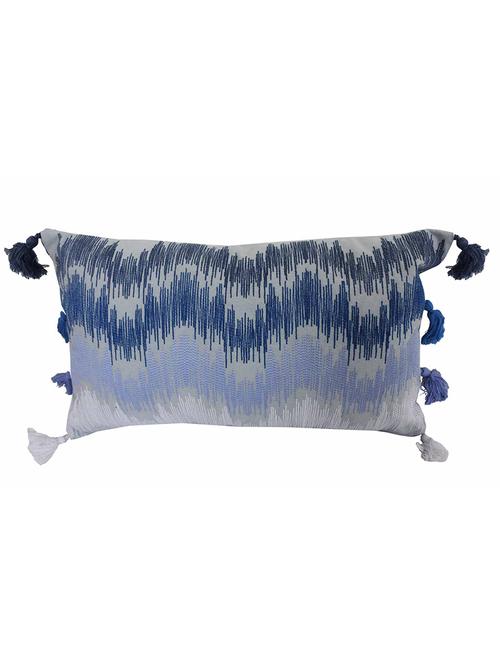 embroidered cushion cover with tassels - set of 2(30 x 50 cm) - 12451626 - Very Small Image - 1