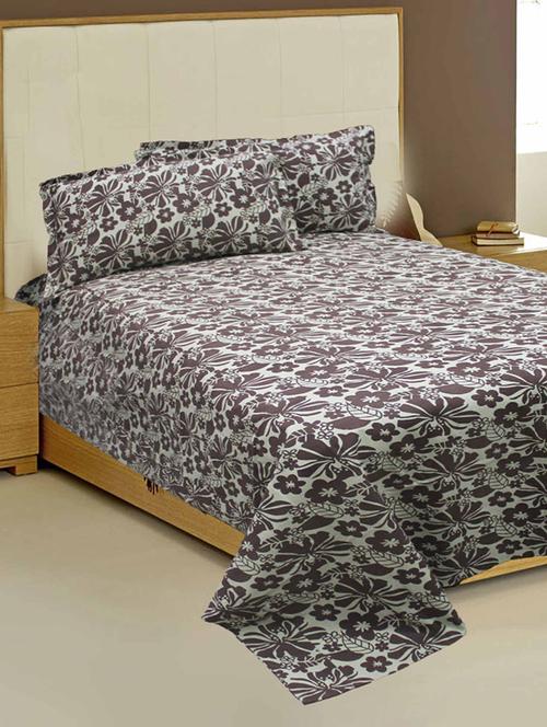 stripe and printed double bed duvet cover (set of 3) - 12451800 - Very Small Image - 1