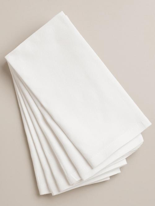set of 6 cotton table napkins - 12452050 - Very Small Image - 1